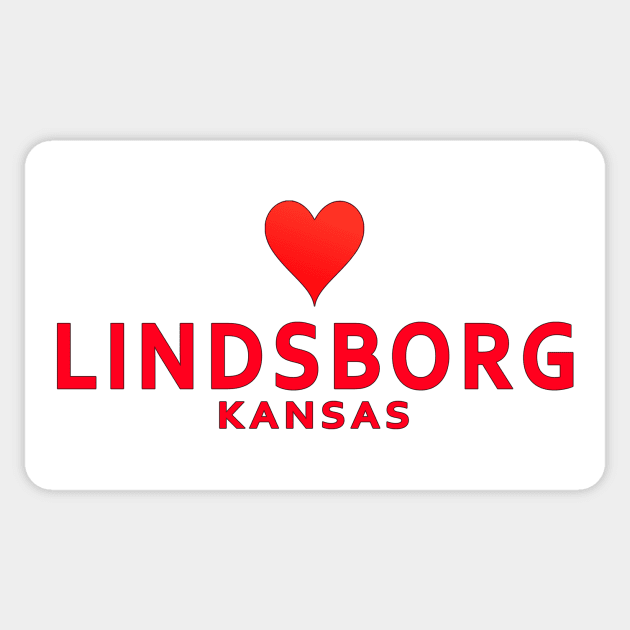 Lindsborg Kansas Sticker by SeattleDesignCompany